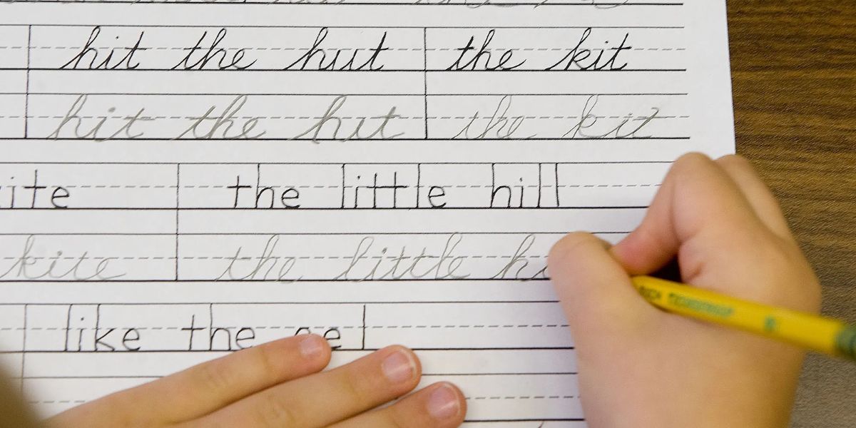 An SC law proposes teaching cursive in elementary classrooms