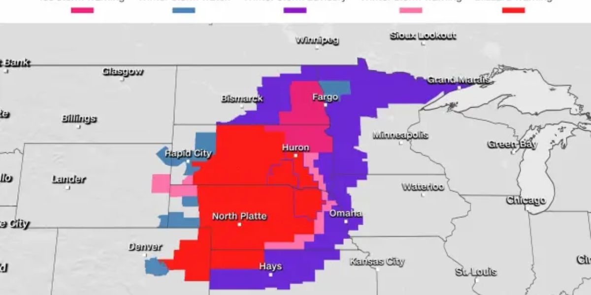Blizzard soon expected to hit US Plains, hold off traveling